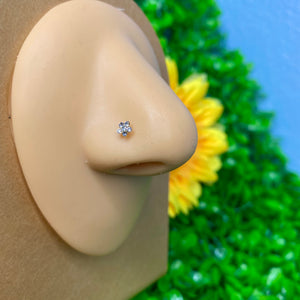 Flower nose piercing